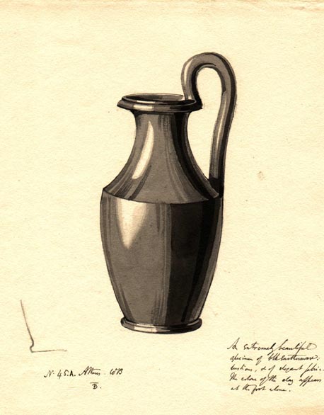 (45A) Athens 1813, black jug